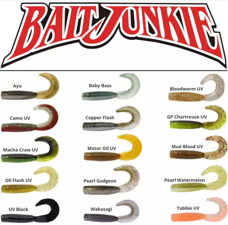 Daiwa Bait Junkie Grub, Larvenjig 2,5" - Jigs und Shads - 043178612100 - 1