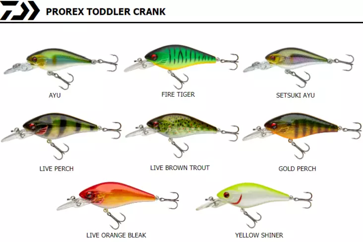 Daiwa Prorex, Kleinkind Crank 6cm 9g - Wobbler - 4059845062020 - 1