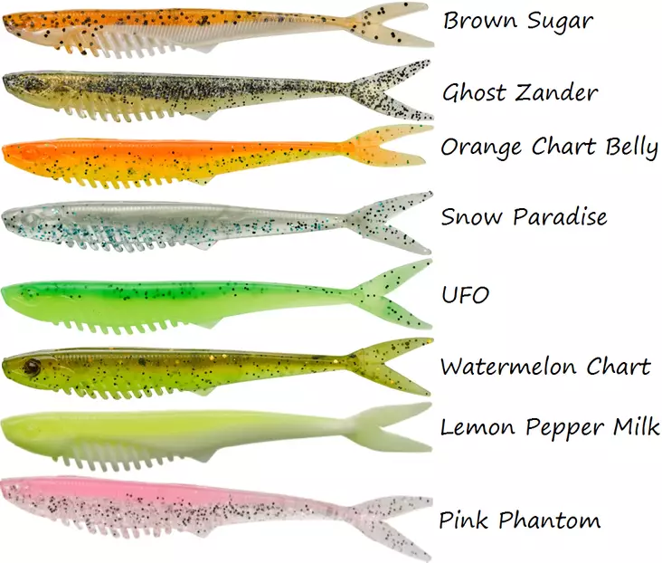 Gunki Pacemaker 100, 10cm, 3,3g, 6 Stück - Jigs und Shads - GUNKI-PACE100 - 1