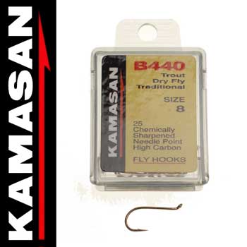 KAMASAN B440 Forelle Dry Fly Traditionell - Fliegenhaken - 0699900001530 - 1