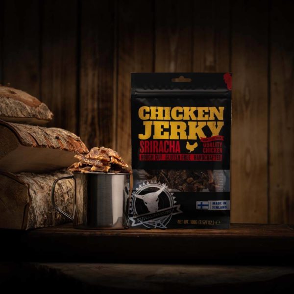 Trockenfleischsnack Hühnchen Jerky - Trekkingnahrung - Rucksacknahrung - Wanderverpflegung - 6430063300160 - 1