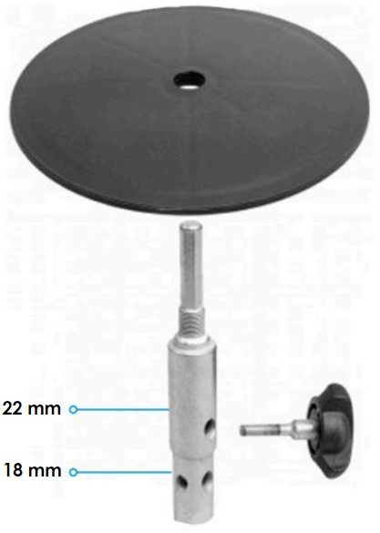 Akkuschrauber-Adapterplatte, 18-22mm - Bohrer und Sägen - 4660062034571 - 1