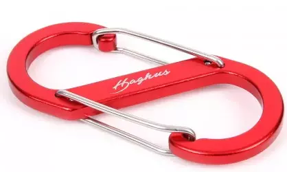Haghus S Karabinerhaken, 8cm 1St. - Zelte, Schlafmatten und Hängematten - 6438212103501 - 1