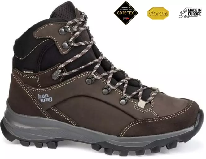 Hanwag Banks Lady GTX, Damen Mocca/Tan - Wanderschuhe - 404776144921 - 1