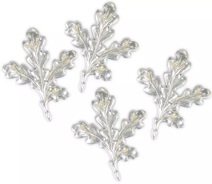 Silberne Eichenblätter 4 Stück - Trophäenprodukte - 4250392313141 - 1