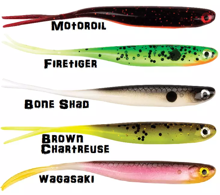 Power Bait Sneak Minnow 3" Jigg, 6 Stück - Jigs und Shads - 028632913001 - 1