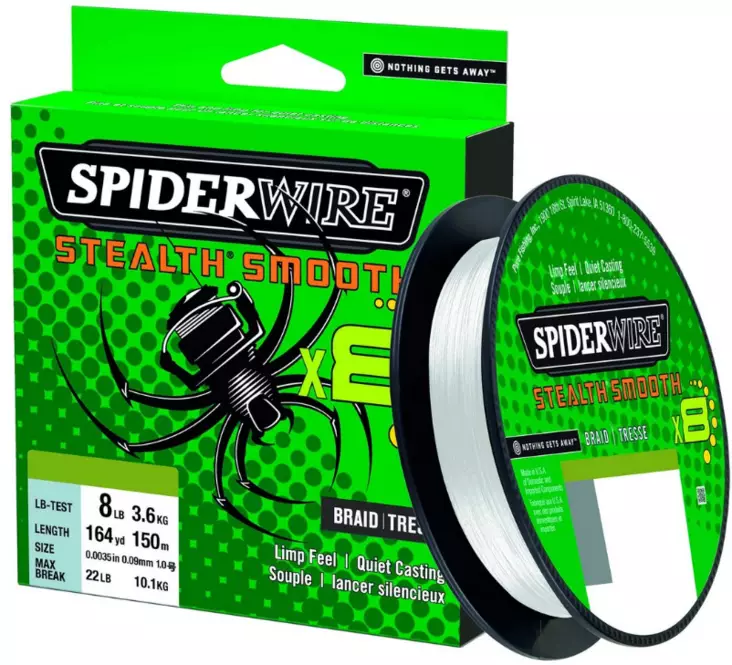 Spiderwire Stealth Smooth x8 150m, weiß - Angelschnüre - 022021663881 - 1