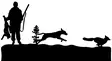 Rutenhalter, Jagdhund und Fuchs - Geschenke - 069990000100412 - 2