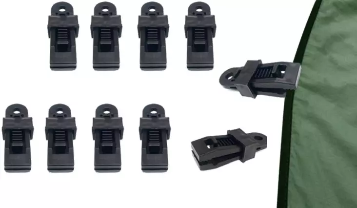 Befestigungsclips, 10 Stück - Zelte, Schlafmatten und Hängematten - 6420071112152 - 1