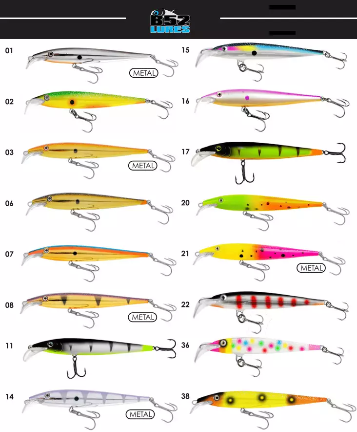 Größerer B52 Zander und Junior Wobbler 10 € = 3 Stück - Wobbler - 6420071106472 - 1