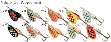 Blue Fox Vibrax 2 Hot Pepper 6g - Liegen - 027752020292 - 1