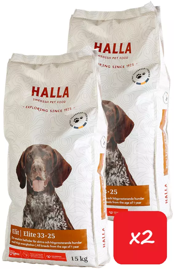 Halla Elit, 15kg - 2 Säcke - - 7350003233252 - 1