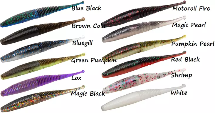 Mikado Wiggly Worm 10cm M-Craft, 5 Stück - Jigs und Shads - 5900637147212 - 1