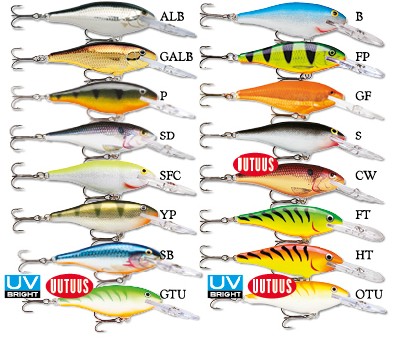 Rapala Shad Rap Flachläufer 9cm 12g - Wobbler - 022677008462 - 1
