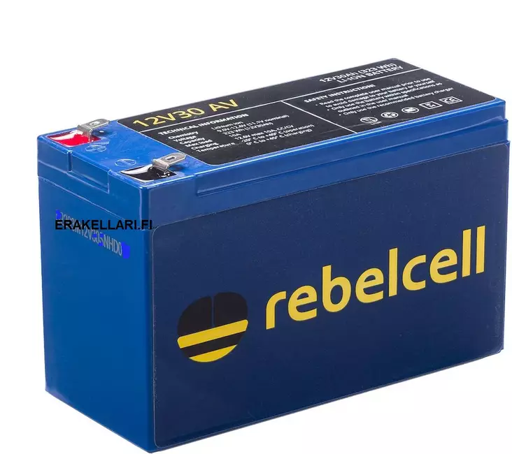 Rebelcell Li-Ion 12V 30A Akku (323 Wh) - Elektroaußenbordmotoren und Zubehör - 7106623695432 - 1