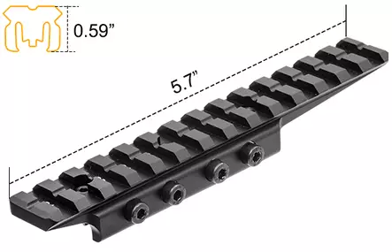 Picatinny-Adapter 11mm, UTG - Fernglasständer und Objektivschutz - 4717385551633 - 1