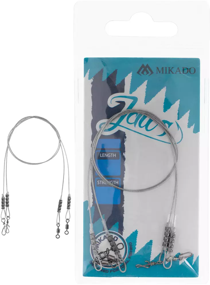 Mikado Stahlvorfach 18kg 2 Stück - Vorfachmaterialien und Schnüre - 5900637594313 - 1