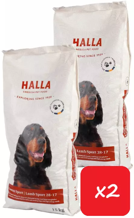 Halla Lamm Sport 15kg - 2 Säcke - - 7350003233513 - 1