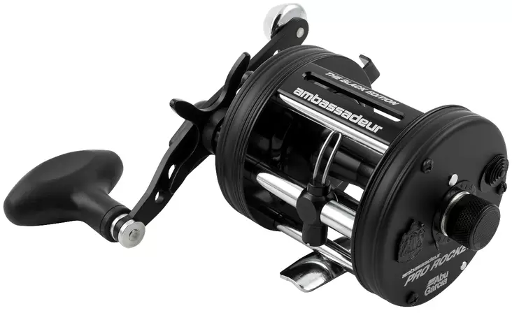 Abu Garcia Ambassadeur Rocket 6500 Schwarz - Casting Multiplier Rollen - 036282354043 - 1