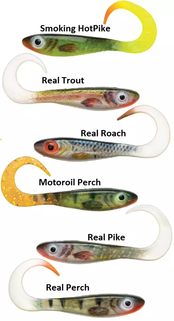Abu Garcia Mcperch Curly 110mm 8 Stück - Jigs und Shads - 036282947873 - 1