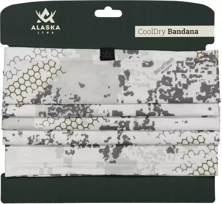Alaska Cooldry Bandana, Schlauchschal Schnee - Alaska Ausrüstung - 6438347035043 - 1