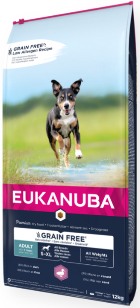 Eukanuba GF Adult All Breed Ente 12 kg - - 8710255188003 - 1