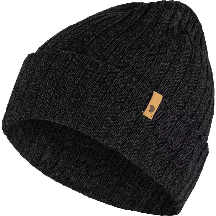 Fjällräven Byron Hut Thin Mütze, Schwarz - Fjällräven Kopfbedeckungen - 7323450347833 - 1