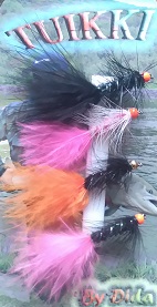 Fliegenruten-Set, Wolly Bugger 4 Stück - Fertigfliegen - 6430010610793 - 1