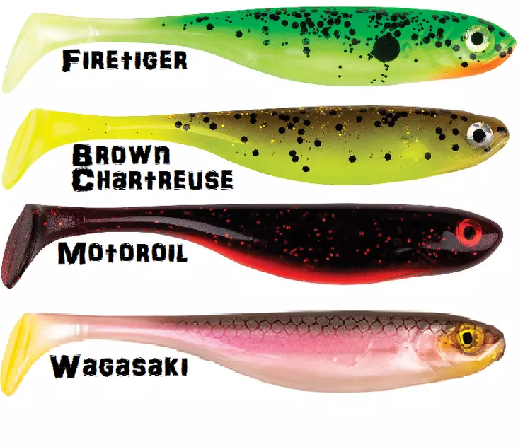 Power Bait Sneak Shad 3" Jigi, 4 Stück - Jigs und Shads - 028632913003 - 1