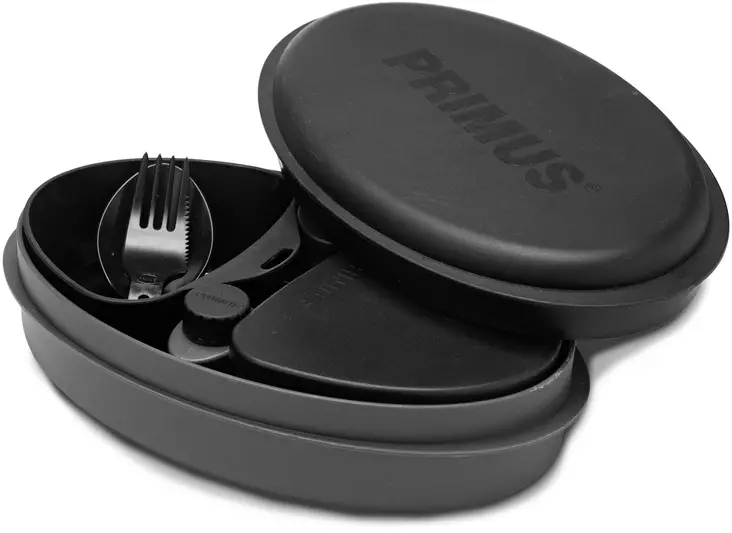 Primus Meal 8-teiliges Essgeschirrset, Schwarz - Primus Campingausrüstung - 7330033340013 - 1