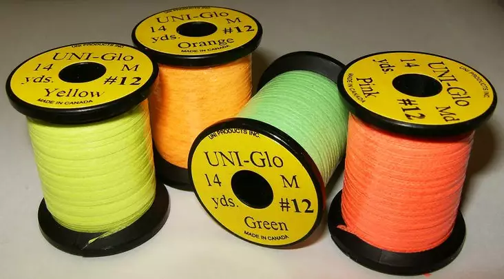 UNI GLO Tinsel 15 Yards #12 - Fliegenbindeschnüre und -drähte - 802353005493 - 1