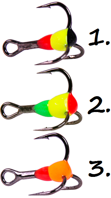 Farbhaken K.P 3-H, 2 Stück - Balanspieße, stehende Spieße, Mormyschen - 6438239098063 - 1