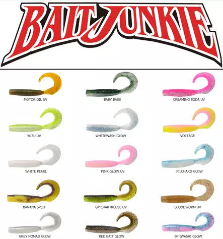 Daiwa Bait Junkie Grub, Wurm Jig 4" - Jigs und Shads - 043178612354 - 1