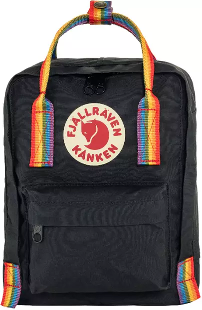 Fjällräven Kånken Regenbogen Mini, Schwarz - Fjällräven Kånken Mini - 7323450597924 - 1
