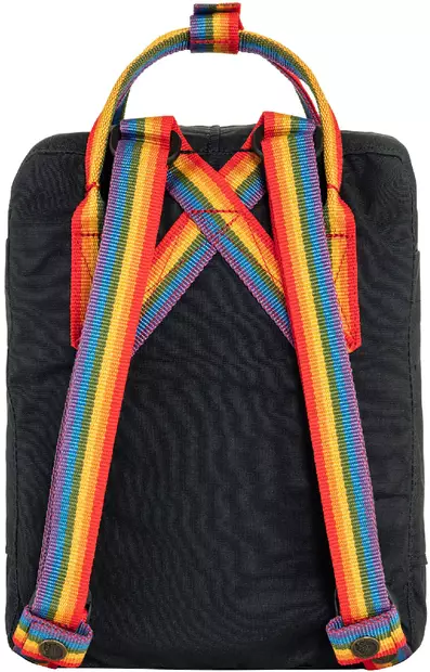 Fjällräven Kånken Regenbogen Mini, Schwarz - Fjällräven Kånken Mini - 7323450597924 - 2