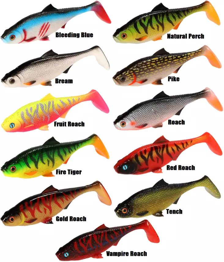 Mikado MFT Rotfeder 8cm 4Stk - Jigs und Shads - 5900637065974 - 1