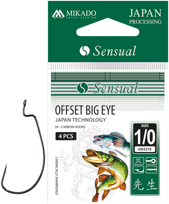 Offset Big Eye Jig-Haken, Mikado - Jig-Ausrüstungen - 5900637713424 - 1