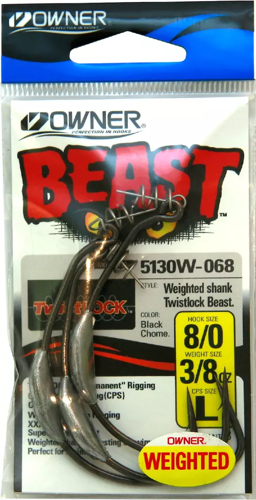 Owner Beast Haken, gewichtet - Angelhaken - 4953873010224 - 1