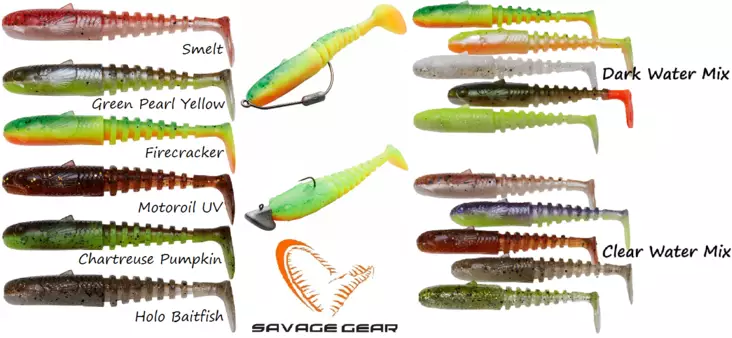 Savage Gear Gobster Shad 9 cm 9 g, 5 Stück - Jigs und Shads - 5706301769434 - 1