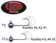Jigkopf aus Metall, Veka 4,0g - Jig-Ausrüstungen - 6420071102045 - 1