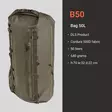Vorn B50 Tasche, 50 Liter Rucksack - Aserept und Hüfttaschen - 7090033556035 - 2