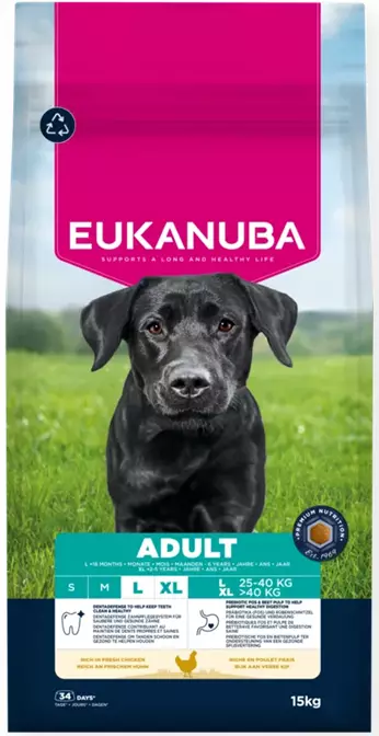 Eukanuba Adult Large Chicken 15kg -  - 8710255201955 - 1