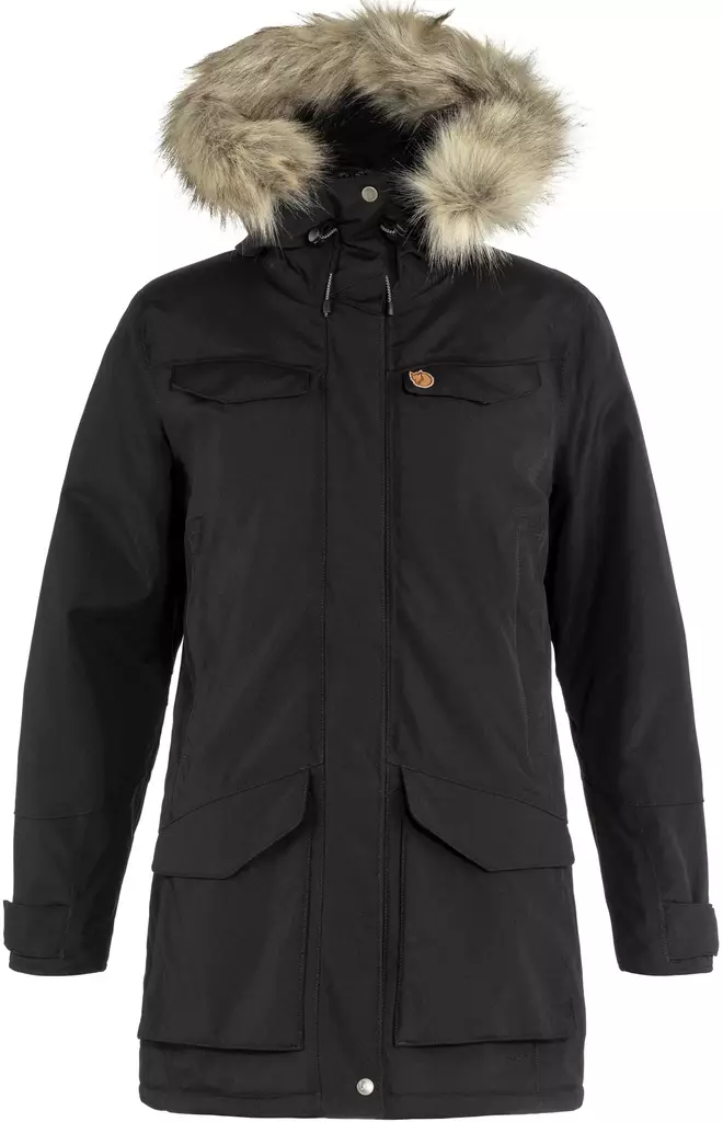 Fjällräven Nuuk Parka W, Schwarz - Fjällräven Winterjacken - 89655 - 1