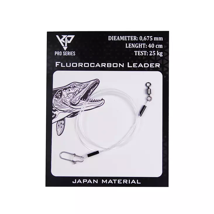 K.P Fluorocarbon Vorfach 0,675mm 1 Stück - Vorfachmaterialien und Schnüre - 6438239098385 - 1