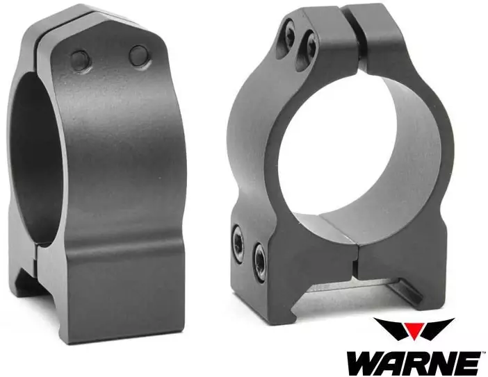 Zielfernrohrmontage, Warne 30mm M Tikka - Fernglasständer und Objektivschutz - 656813001125 - 1