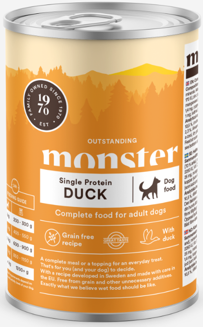 Monster Dog Einzelente 400g -  - 7350040125465 - 1