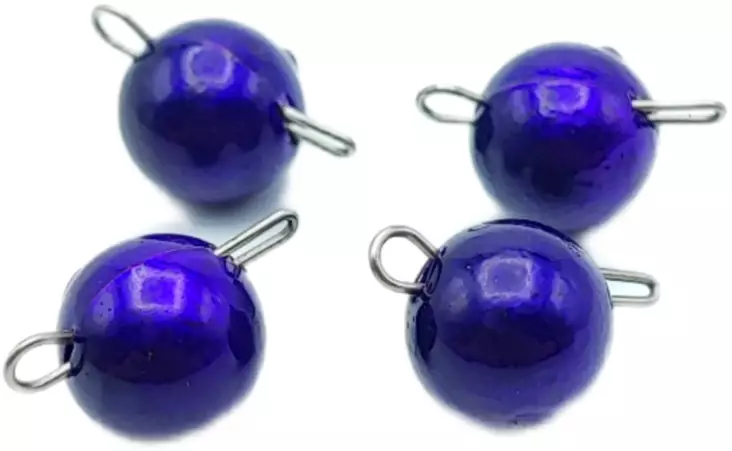 Ruthless Chebu Kopf violett, 5-14g - 4 Stück - Jig-Ausrüstungen - 4779049081855 - 1