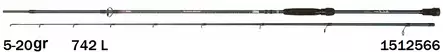 Abu Garcia Ike Signature 7'4" 5-20g, offen - Spinruten - 036282975446 - 1