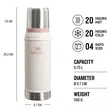 Stanley Thermos Classic 0,75L Rose - Kochen, Thermosflaschen und Trinkflaschen - 1210001957886 - 2