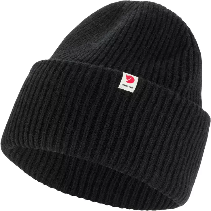 Fjällräven Heavy Beanie, Mütze, Schwarz - Fjällräven Kopfbedeckungen - 7323451045196 - 1